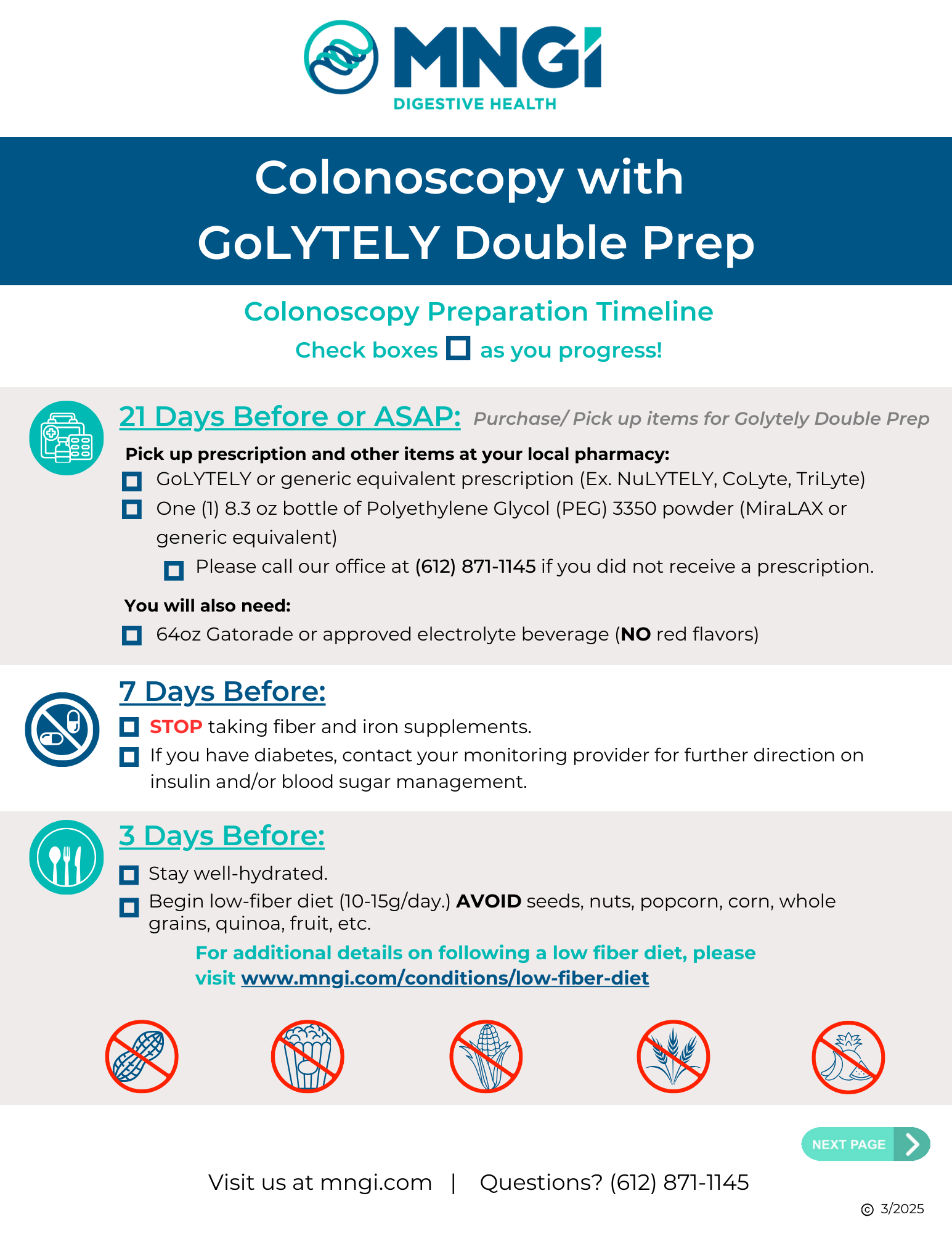 Golytely or Generic Equivalent Double Prep