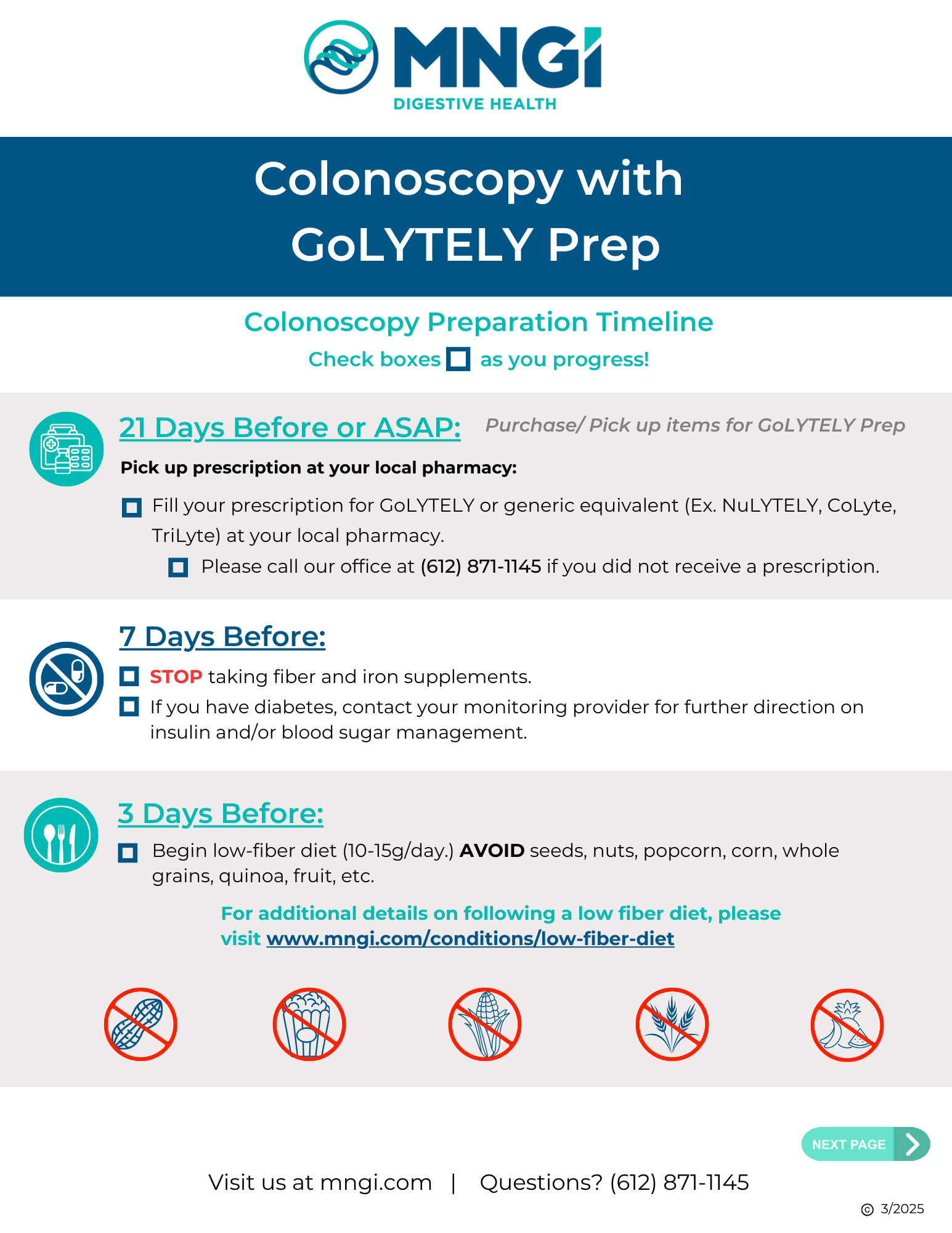Golytely or Generic Equivalent Prep