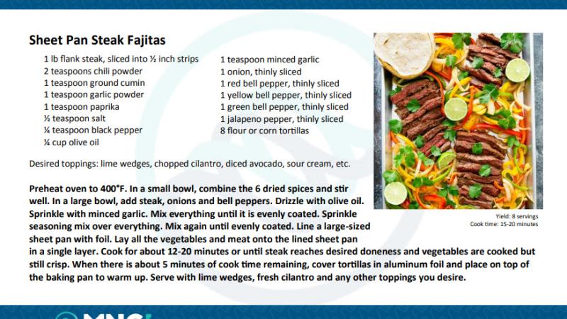 Sheet Pan Steak Recipe