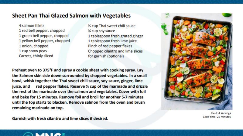 Sheet Pan Thai Salmon Recipe
